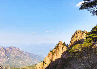 Yellow Mountains Huangshan, Anhui Province in China.