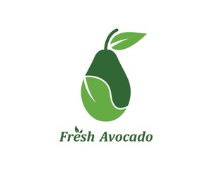 avocado illustration vecto