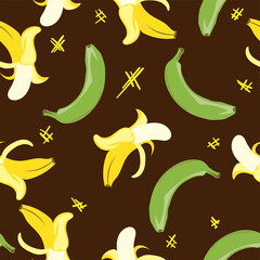 fruit pattern background graphic banana