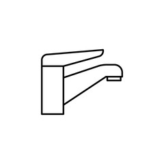 water valve icon. Element of plumbering icon. Thin line icon for website design and development, app development. Premium icon