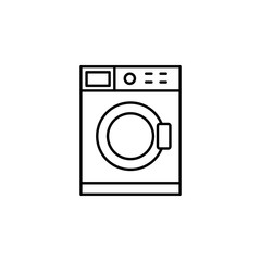 washing machine icon. Element of plumbering icon. Thin line icon for website design and development, app development. Premium icon