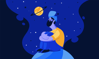 MIRANDO A SATURNO © Fuentegráfica