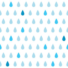 Rain drops seamless pattern