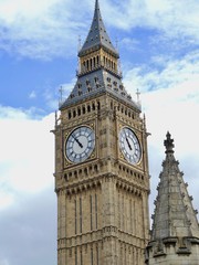 Fototapeta na wymiar big ben tower of english parliament