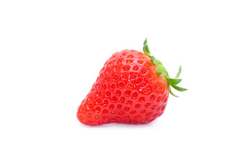 strawberry isolated on white background. Japanese strawberry.