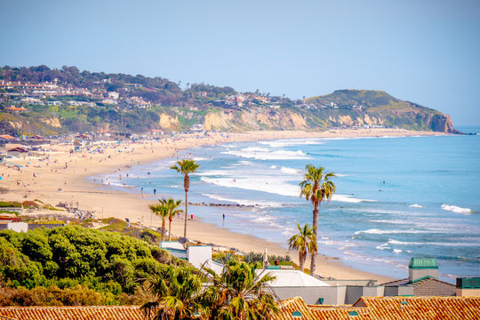 Exclusive mansions at Malibu beach at the Pacific Coast Highway - travel photography