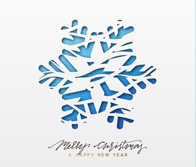 Fototapeta na wymiar Christmas background, design blue snowflakes texture paper