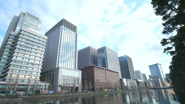 office buildings in Tokyo, Japan