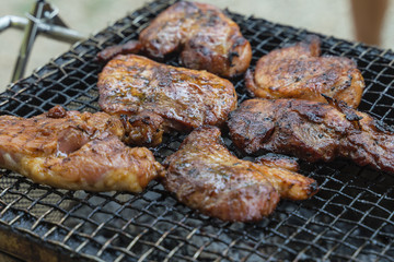 meat on the grill