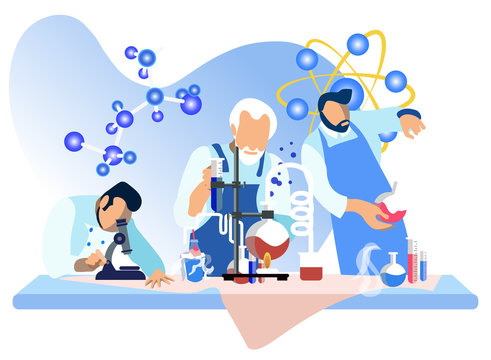 scientists conducting experiments in lab setting clip art preview