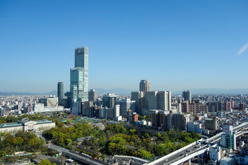 Naklejka premium 大阪 都市景観