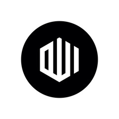 Allah icon design, combined  with black circle shape, vector logo illustration design