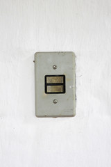 White and old power plug