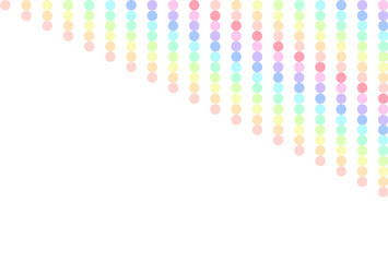 カラフル　水玉　模様　背景