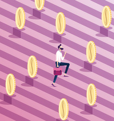 Business progress concept