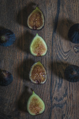 fresh figs on table