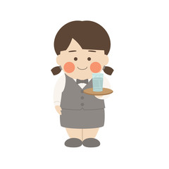 女性キャラクターウェイトレス