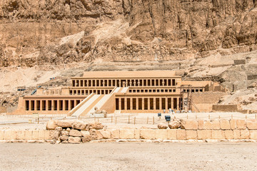 The antique temple of female pharao Hatchepsut near Luxor in Egypt