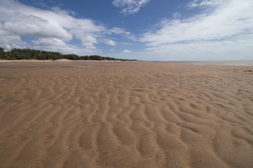 Fototapeta na wymiar sand texture on the Alva beach I australia 