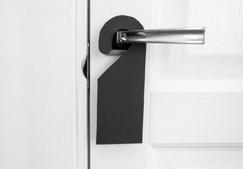 Black paper hanger
