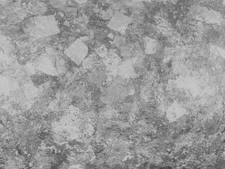 Grunge black and white pattern. Monochrome particles abstract texture. Background of cracks, scuffs, chips, stains, ink spots, lines. Dark design background surface. Gray printing element