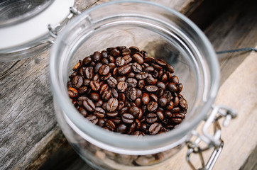 roasted arabica coffee beans