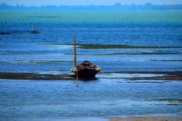 The lake is beautiful and so is the scenery