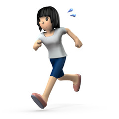 スポーツを楽しむランニング女子