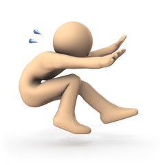 着地するキャラクター