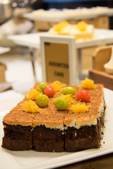  delicious brownie and coconut cake dessert