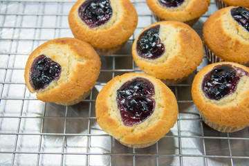 A blueberry muffin