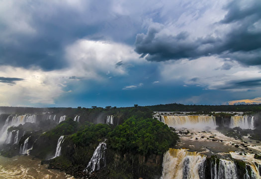 View of Iguazu Falls from Brazil side
