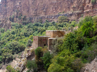 Hanging Village near Habala in the Asir region, Saudi Arabia