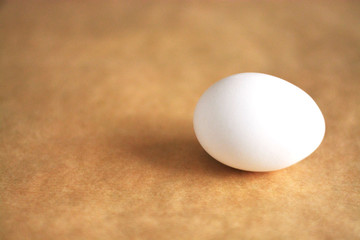 One white raw eggs lie on the table. Horizontal photo, large eggs. Preparing for Easter. Easter Ingredients
