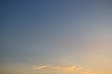 beautiful sunrise on the sea