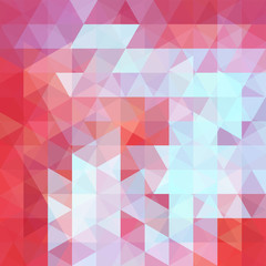 Fototapeta premium Abstract geometric style background. Red, blue colors. Vector illustration