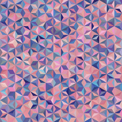 Background of pink, purple, blue geometric shapes. Seamless mosaic pattern. Vector illustration