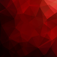 Geometric pattern, polygon triangles vector background in red tone. Illustration pattern