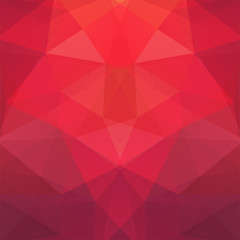 Abstract geometric style red background. Vector illustration