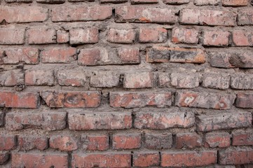 Obraz premium Brick wall. Construction, retro background.
