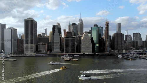 Stunning Aerial View Of Manhattan Skyline New York Usa