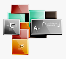 Minimal square banner abstract background
