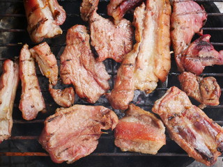meat on the grill