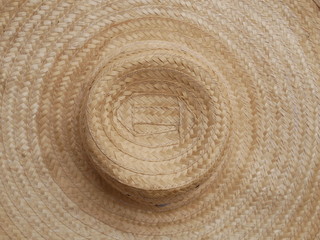 Fototapeta na wymiar bamboo straw hat