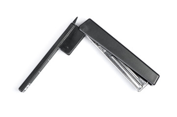 One black stapler - obrazy, fototapety, plakaty