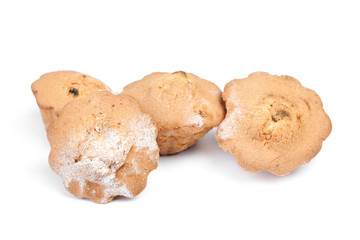 Homemade cake with raisin