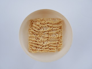 close up noodle bowl cooking ,Japanese ramen texture,Chinese noodle, pasta