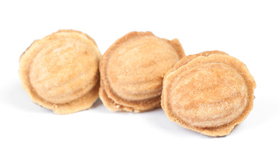 Group of homemade nuts cookies with condensed milk