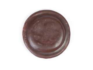 Delicious glazed chocolate chip cookie