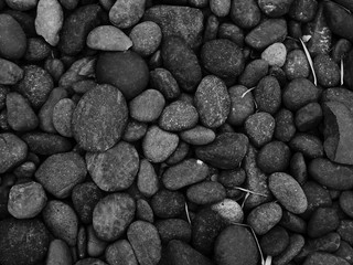 black pebble stone background